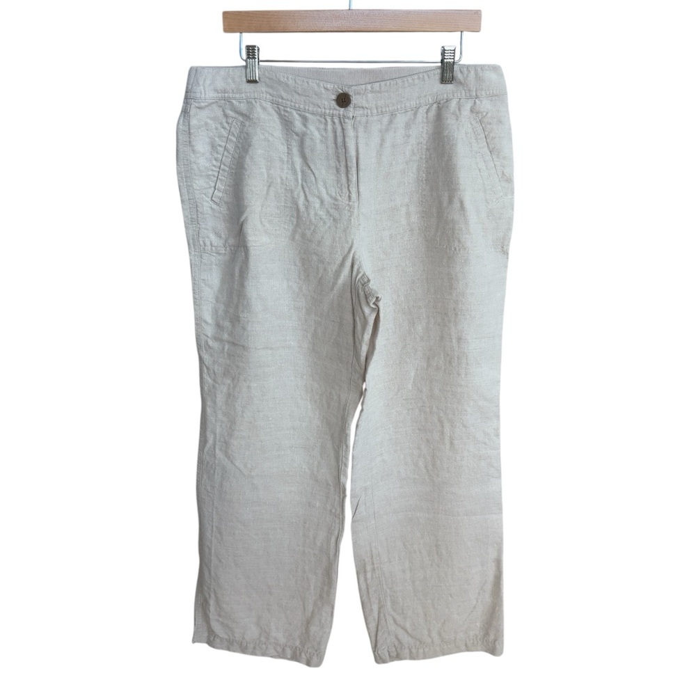 Chico's Women’s Tan Linen Pants Size 2